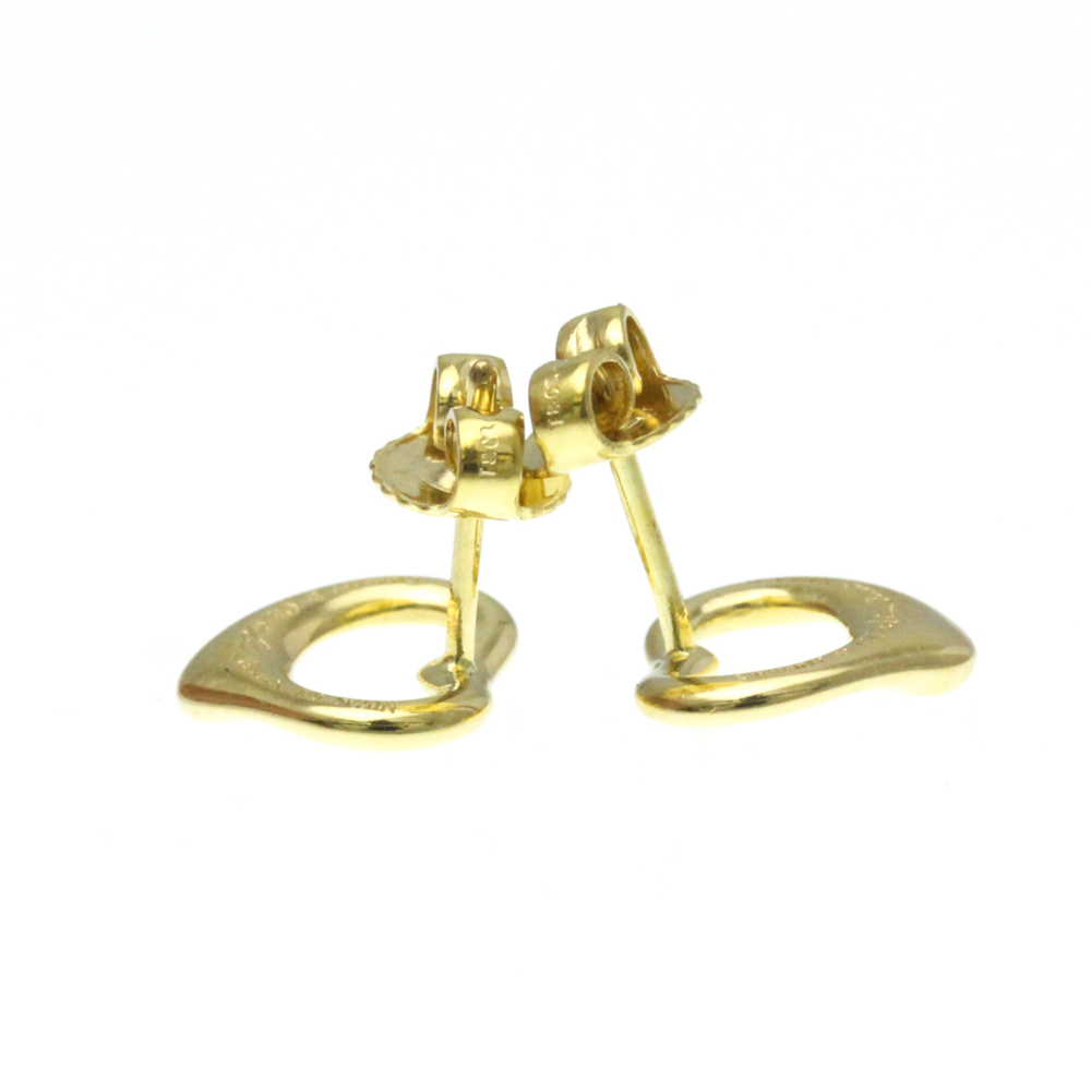 Tiffany Open Heart No Stone Yellow Gold (18K) Stud Earrings Gold - Picture 3 of 11